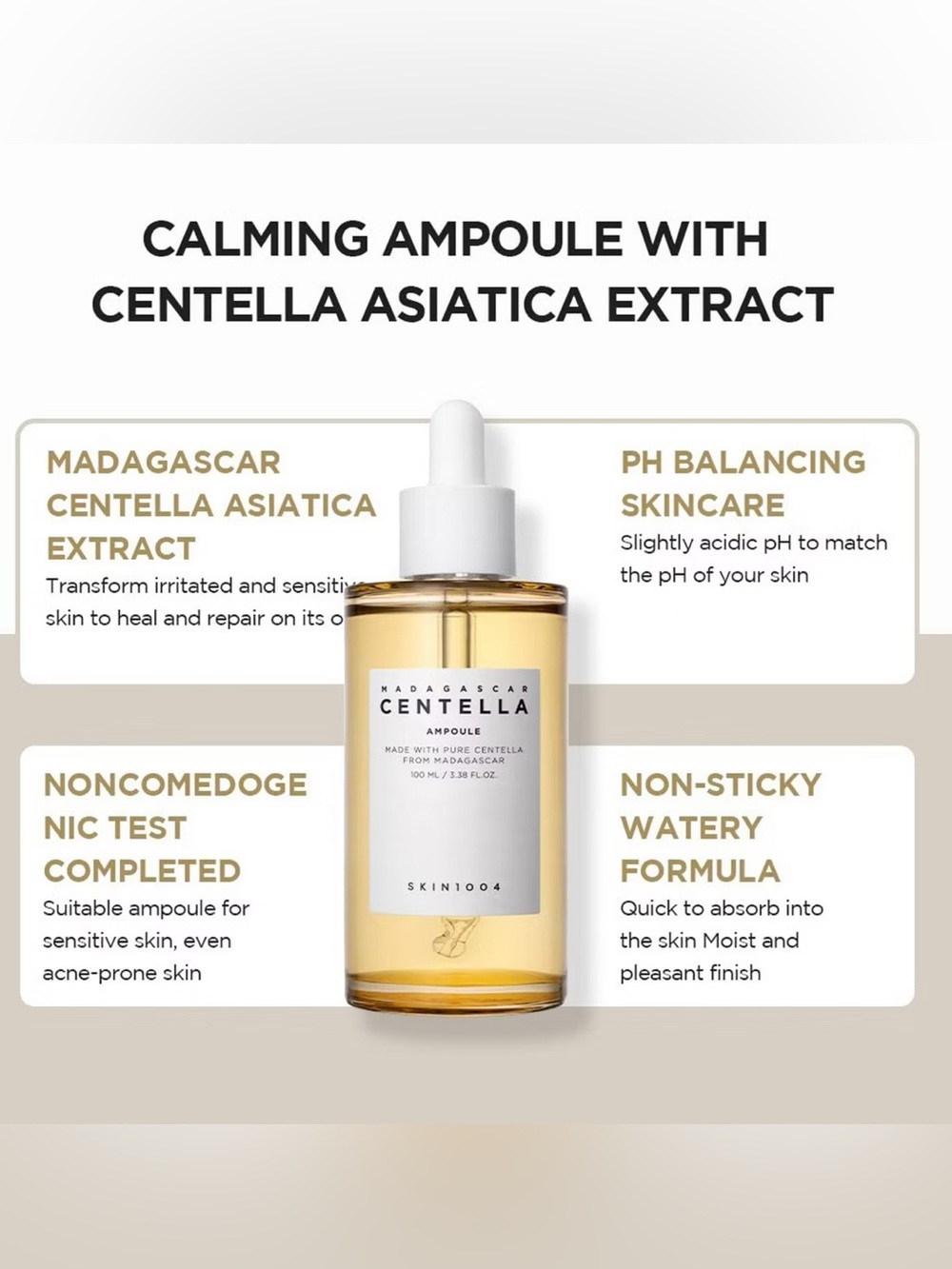 ✨ SKIN1004 Madagascar Centella Ampoule 100ml Soothing Hydrating Serum K-Beauty - Picture 3 of 7